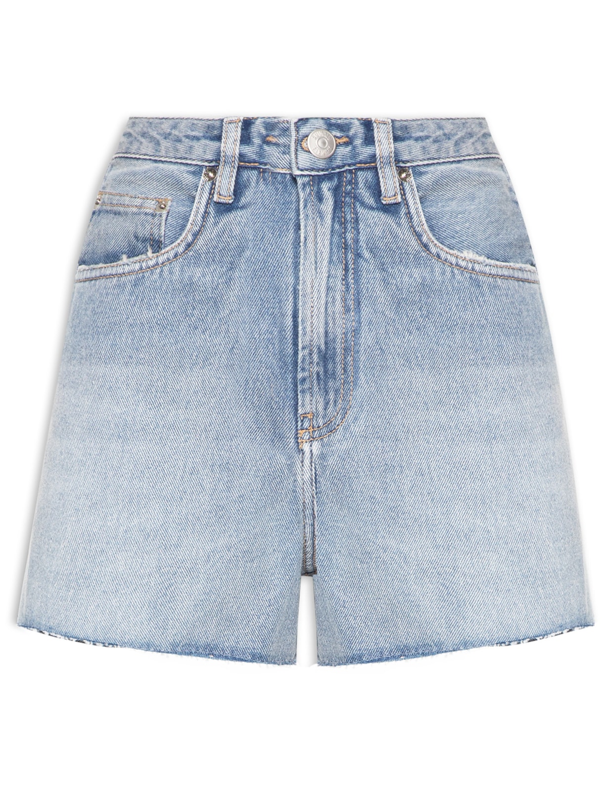 Bermuda Feminina Jeans Box Com Barra A Fio - Azul