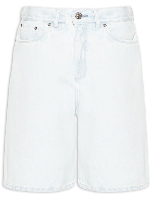 Bermuda Feminina Jeans Delave - Azul