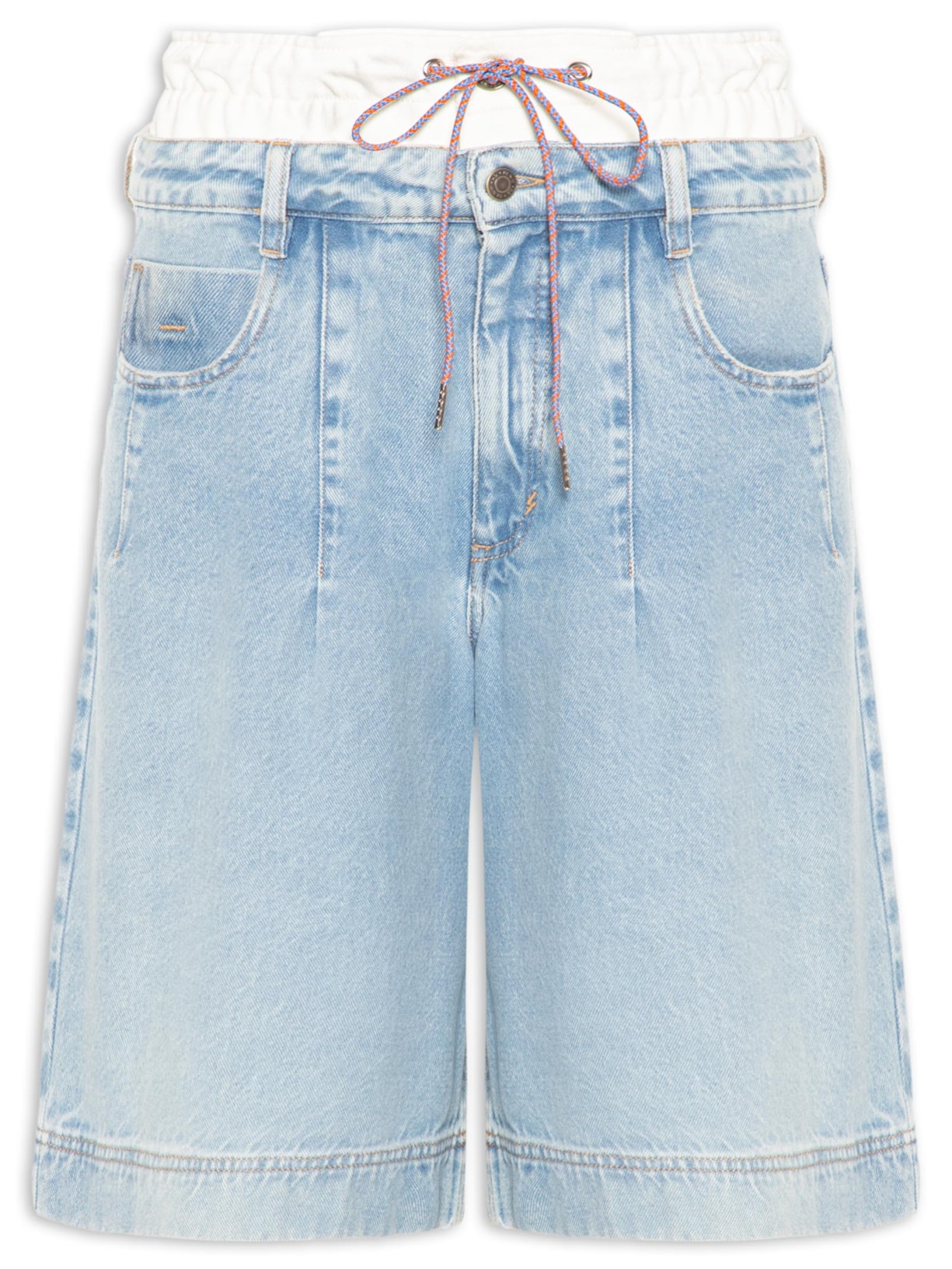 Bermuda Feminina Jeans Emery - Azul