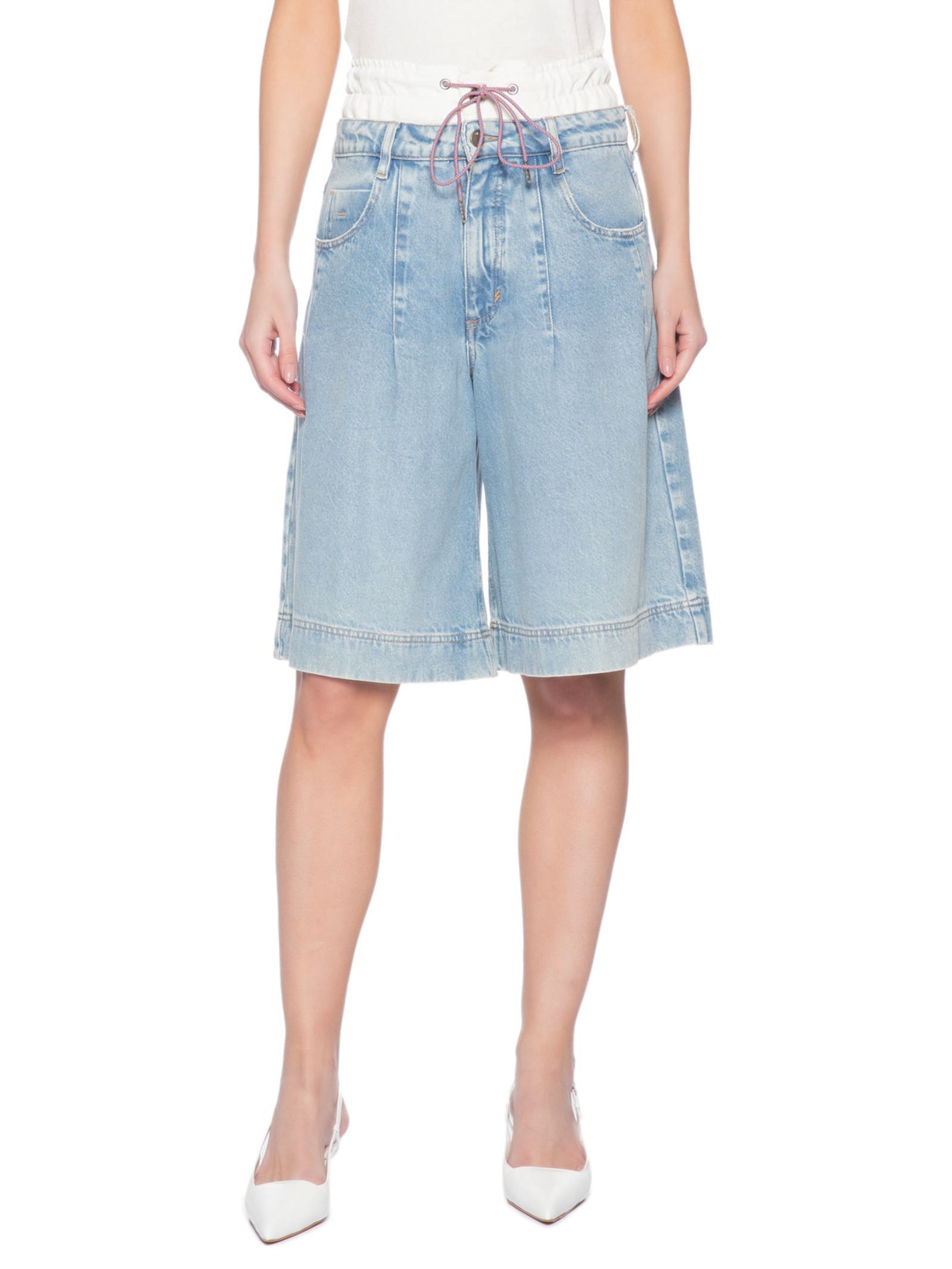 Bermuda Feminina Jeans Emery Azul Nk