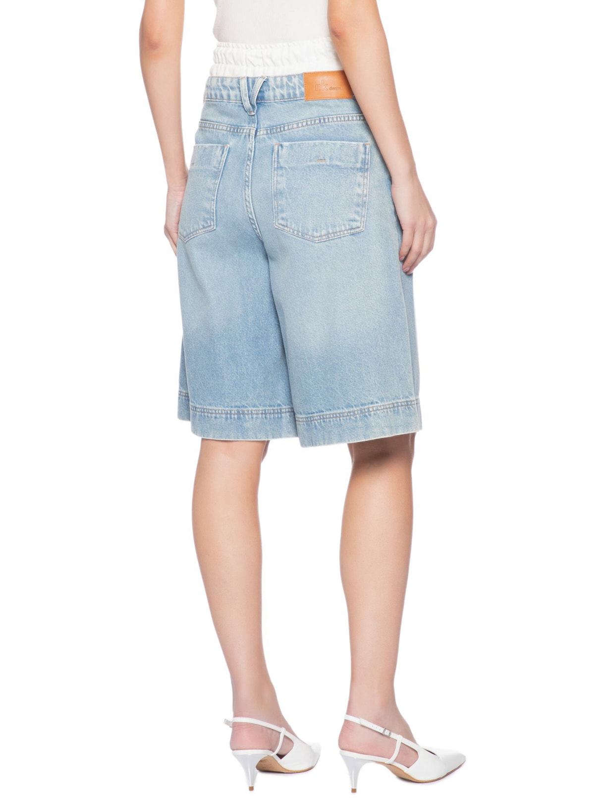 Bermuda Feminina Jeans Emery Azul Nk
