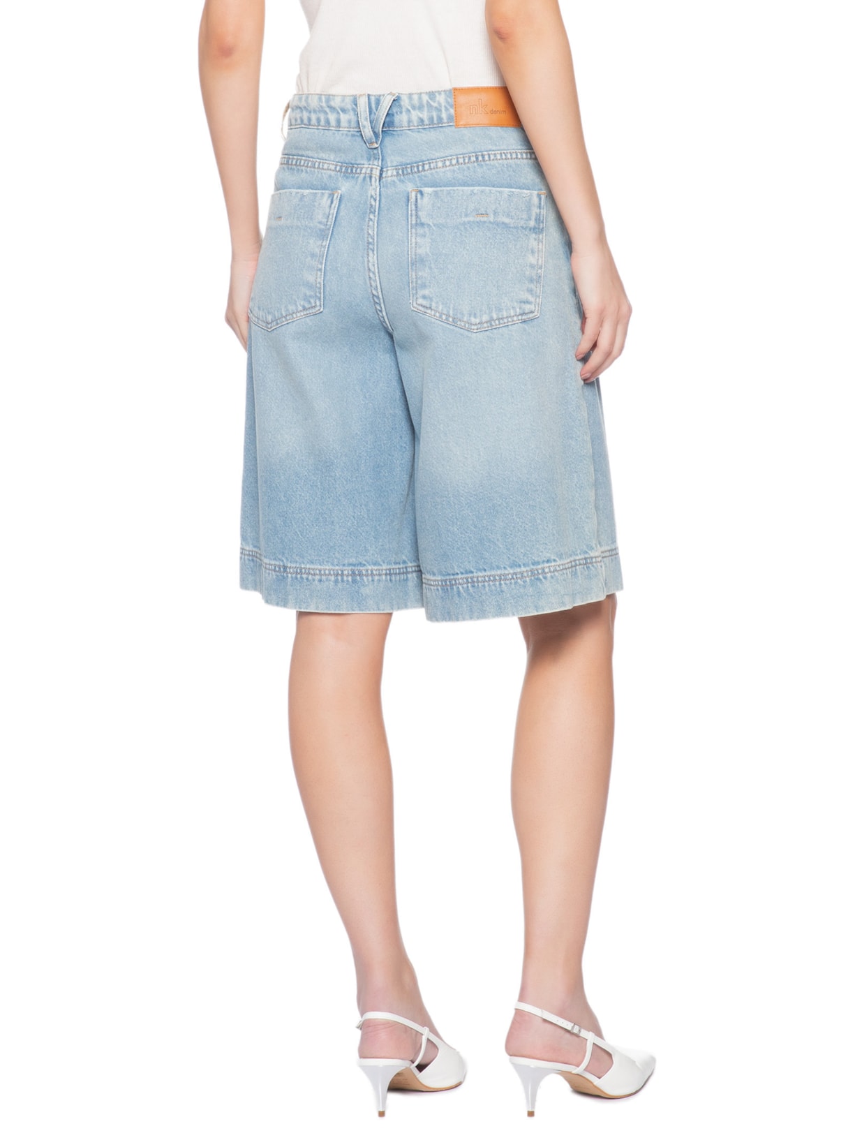 Bermuda Feminina Jeans Emery Azul Nk