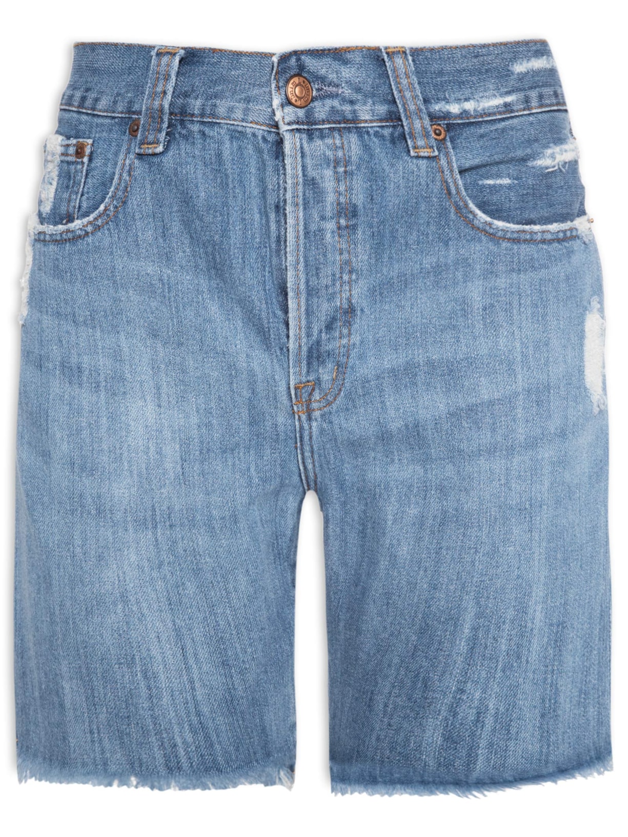 Bermuda Feminina Jeans Escuro - Azul