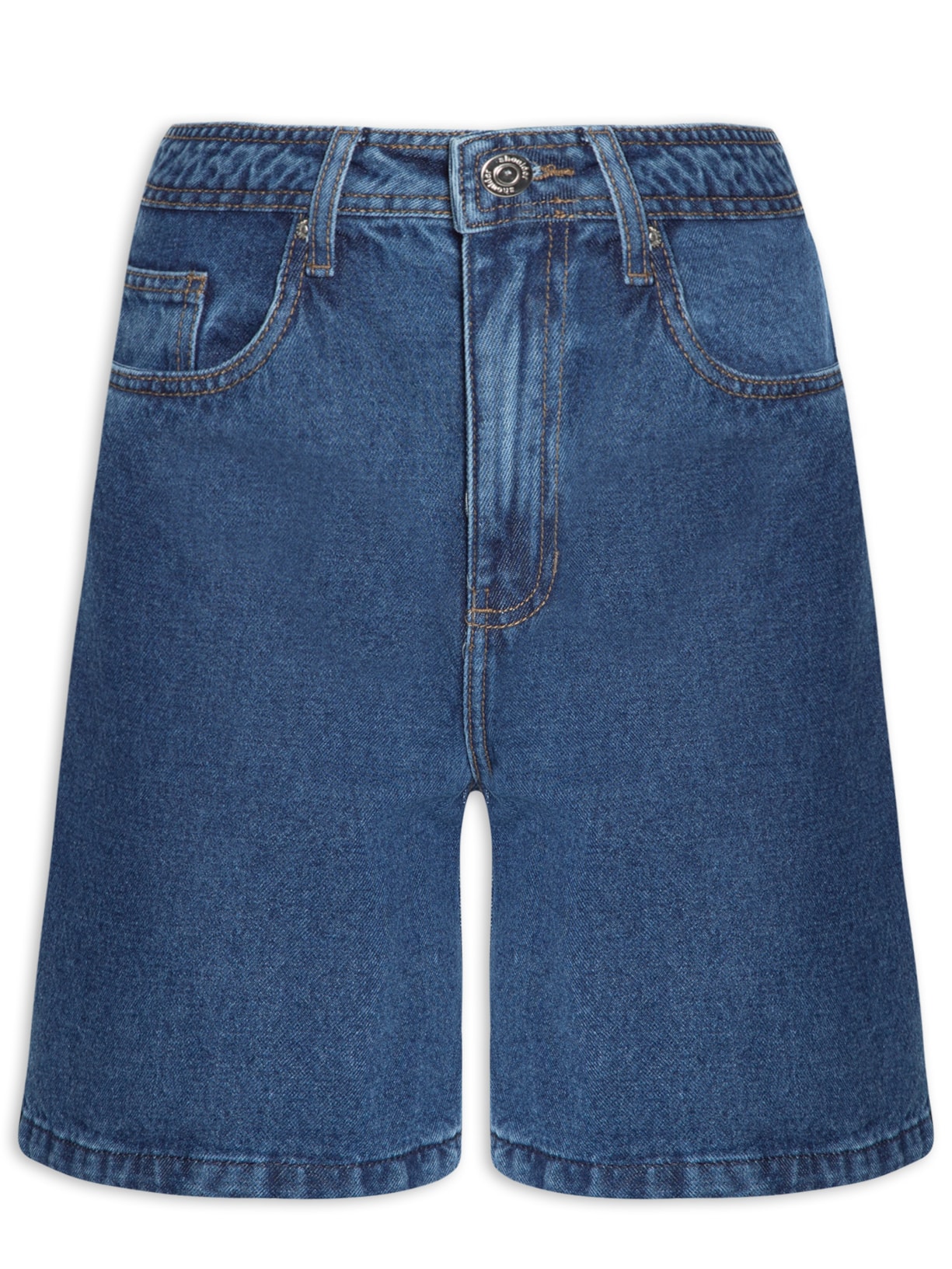 Bermuda Feminina Jeans Five Pockets - Azul