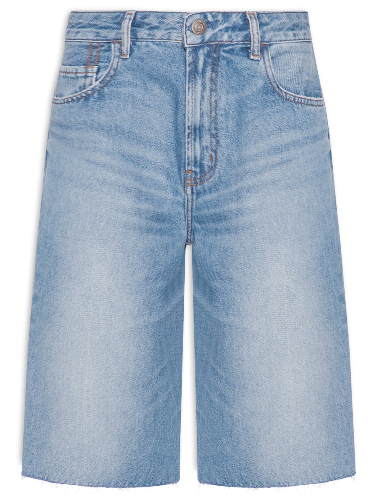 Bermuda Feminina Jeans Long Azul Animale Jeans