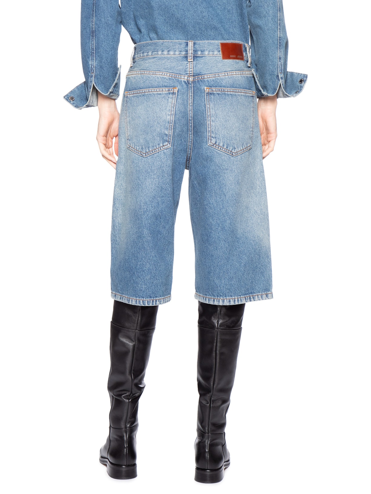 Bermuda Feminina Jeans Longa Azul Animale Jeans