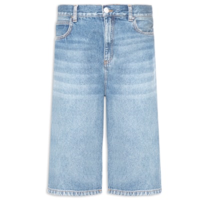 Bermuda Feminina Jeans Longa - Azul