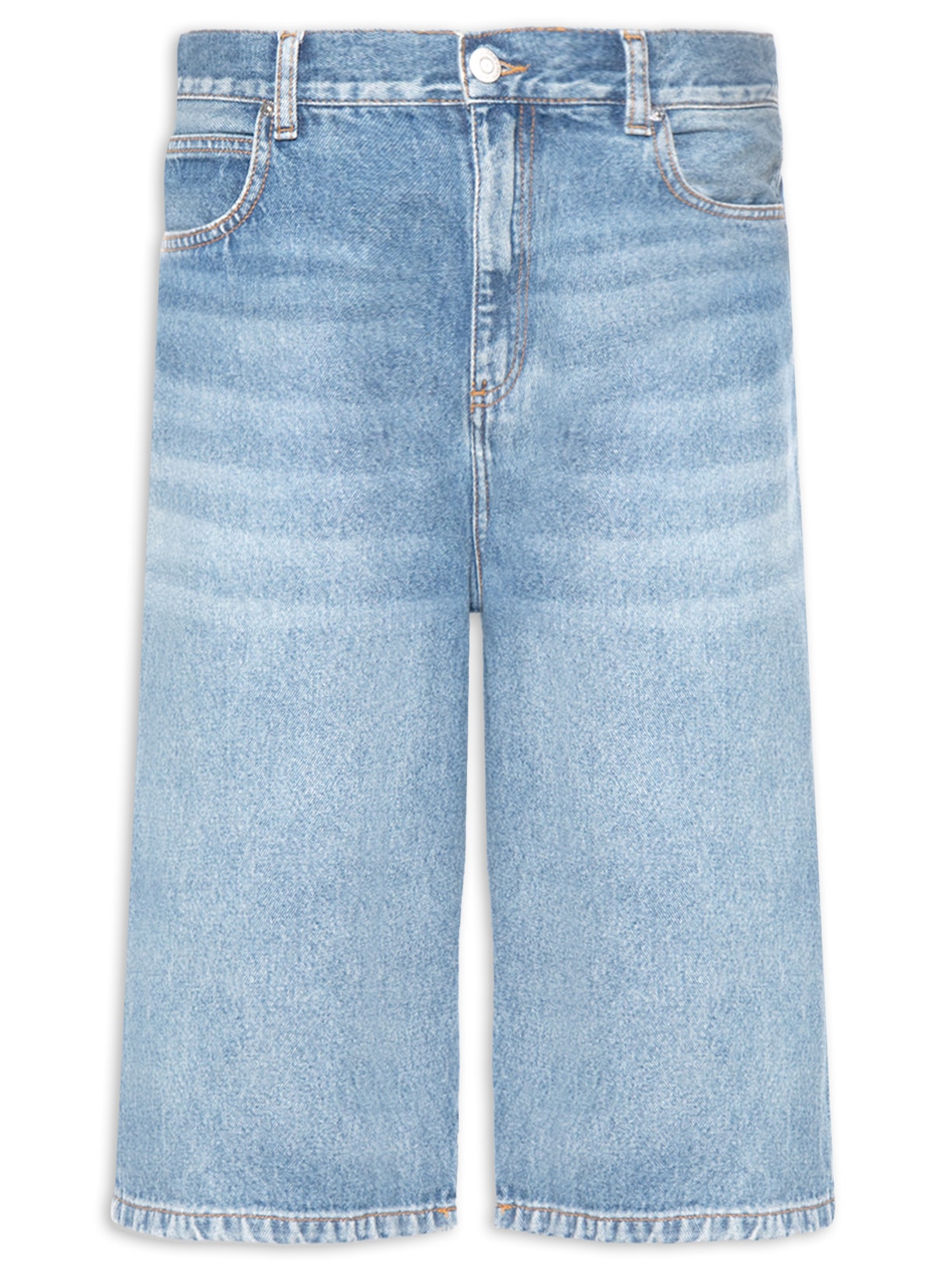 Bermuda Feminina Jeans Longa - Azul