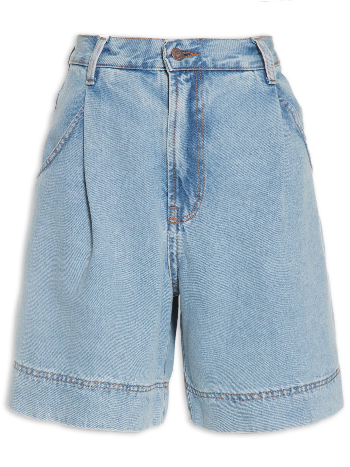 Bermuda Feminina Jeans Loose - Azul