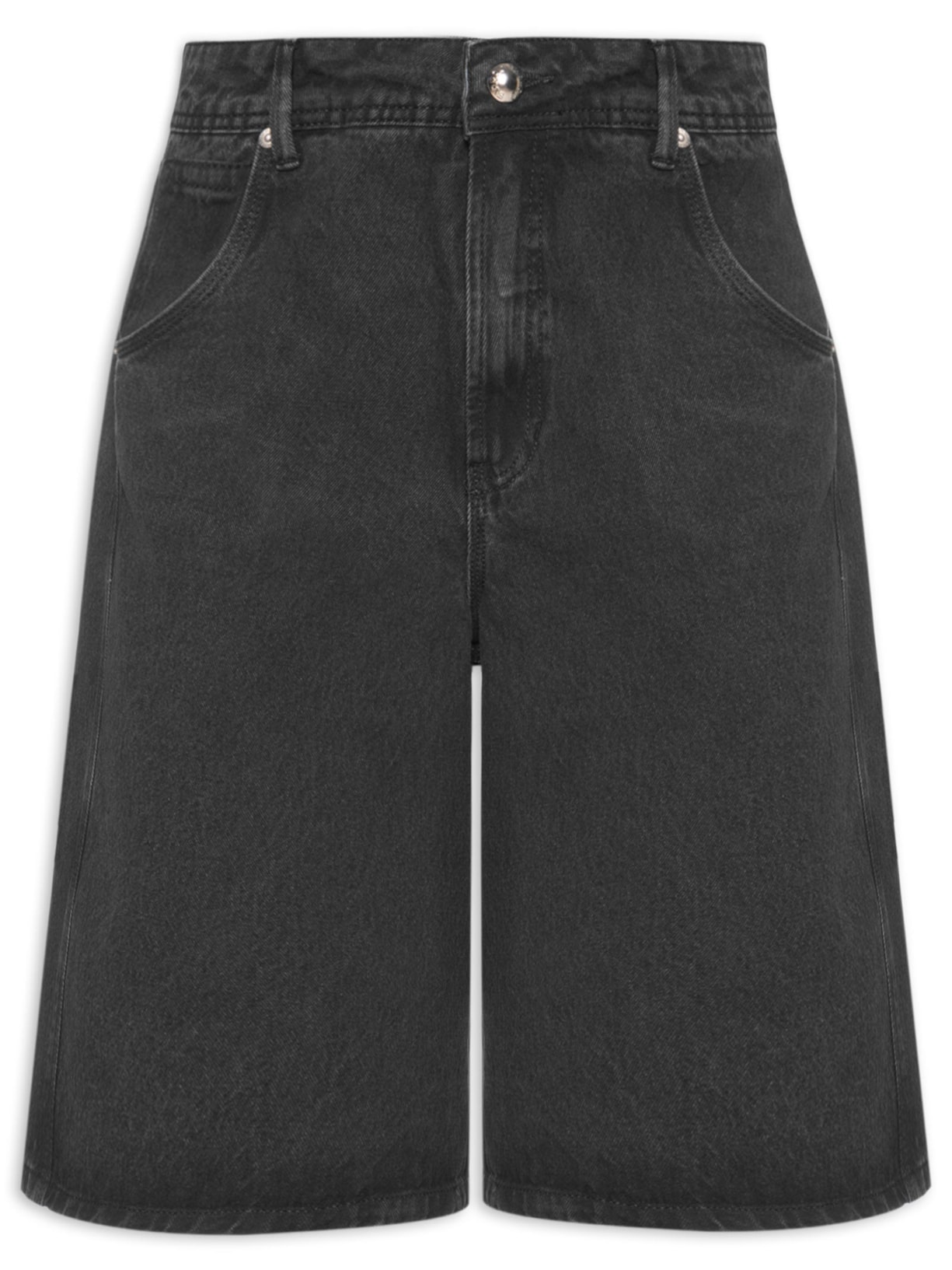 Bermuda Feminina Jeans - Preto
