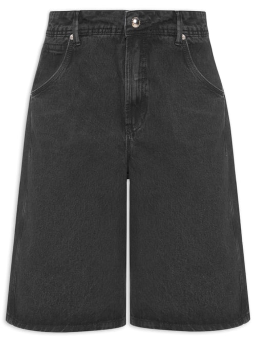 Bermuda Feminina Jeans - Preto