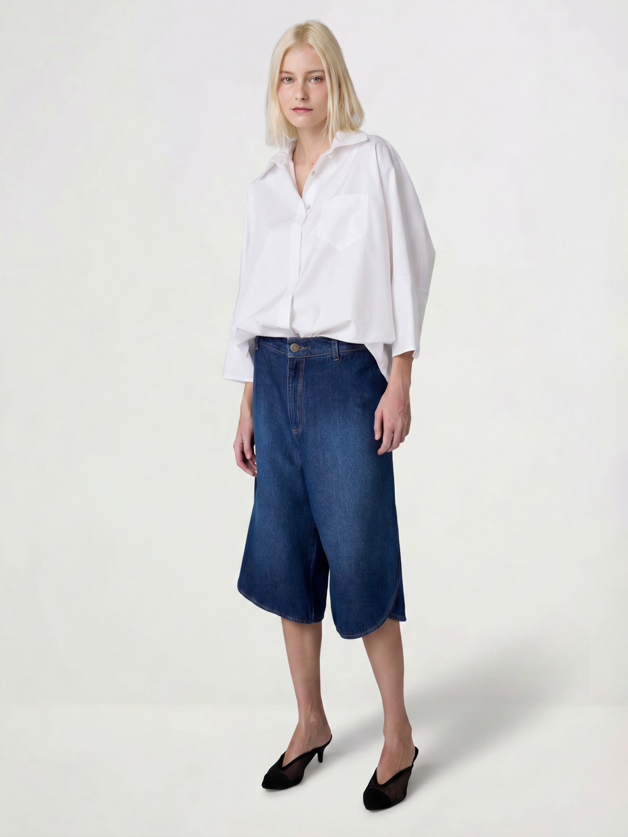 Bermuda Feminina Jeans Serenity I26 Azul Mixed