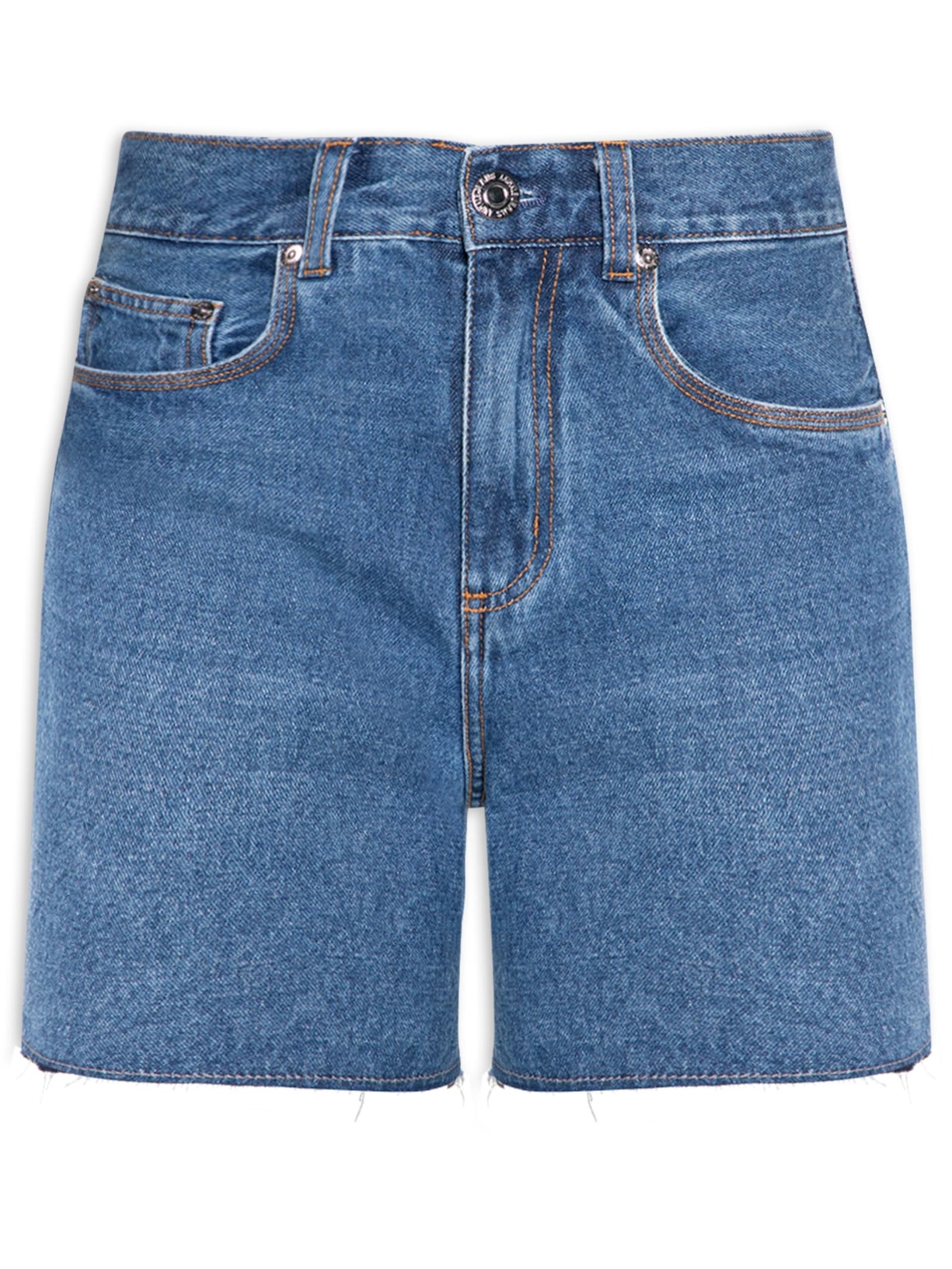 Bermuda Feminina Jeans Trapézio - Azul