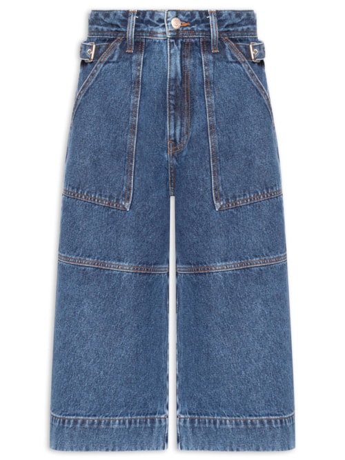 Bermuda Feminina Jeans Vera Nfk - Azul