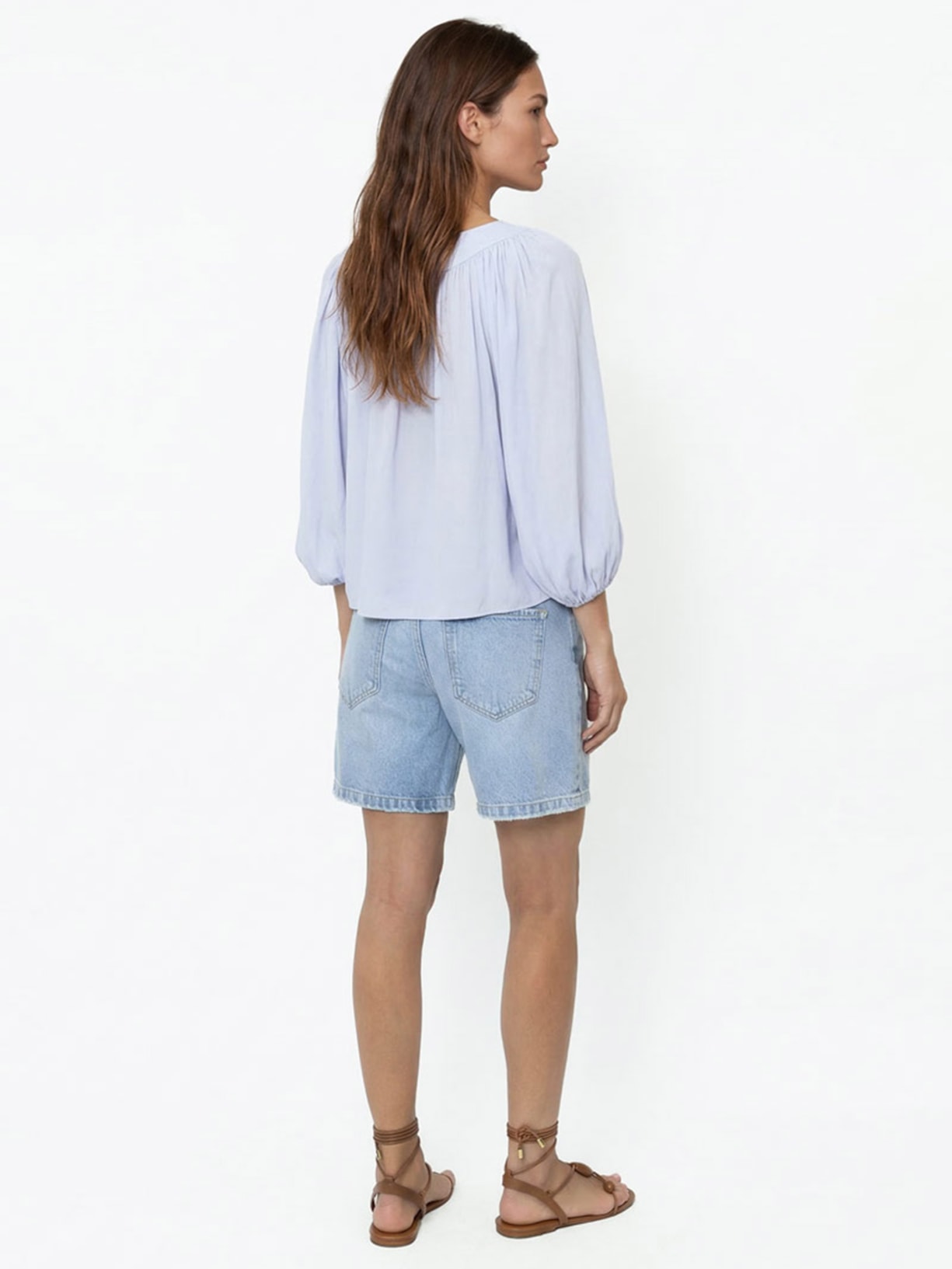 Bermuda Feminina Jeans Vintage Azul Maria Filó
