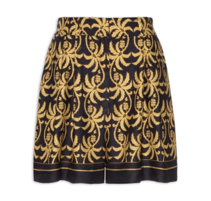 Bermuda Feminina Lenço Trancoso - Preto