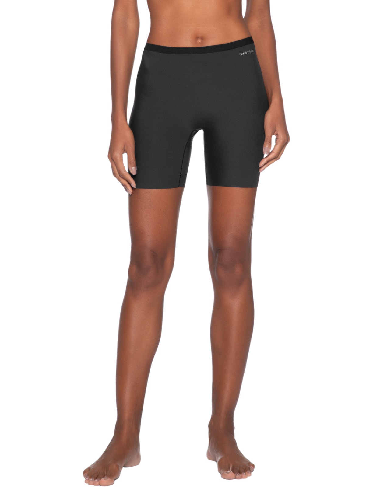 Bermuda Feminina  Leve Compressão Invisible Preto Calvin Klein Underwear