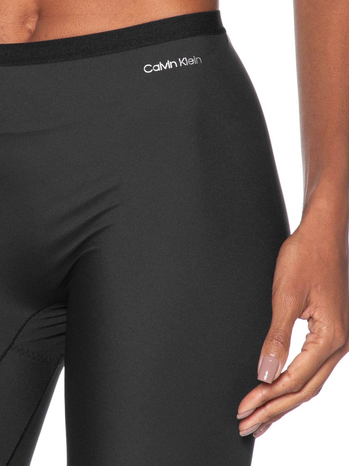Bermuda Feminina  Leve Compressão Invisible Preto Calvin Klein Underwear