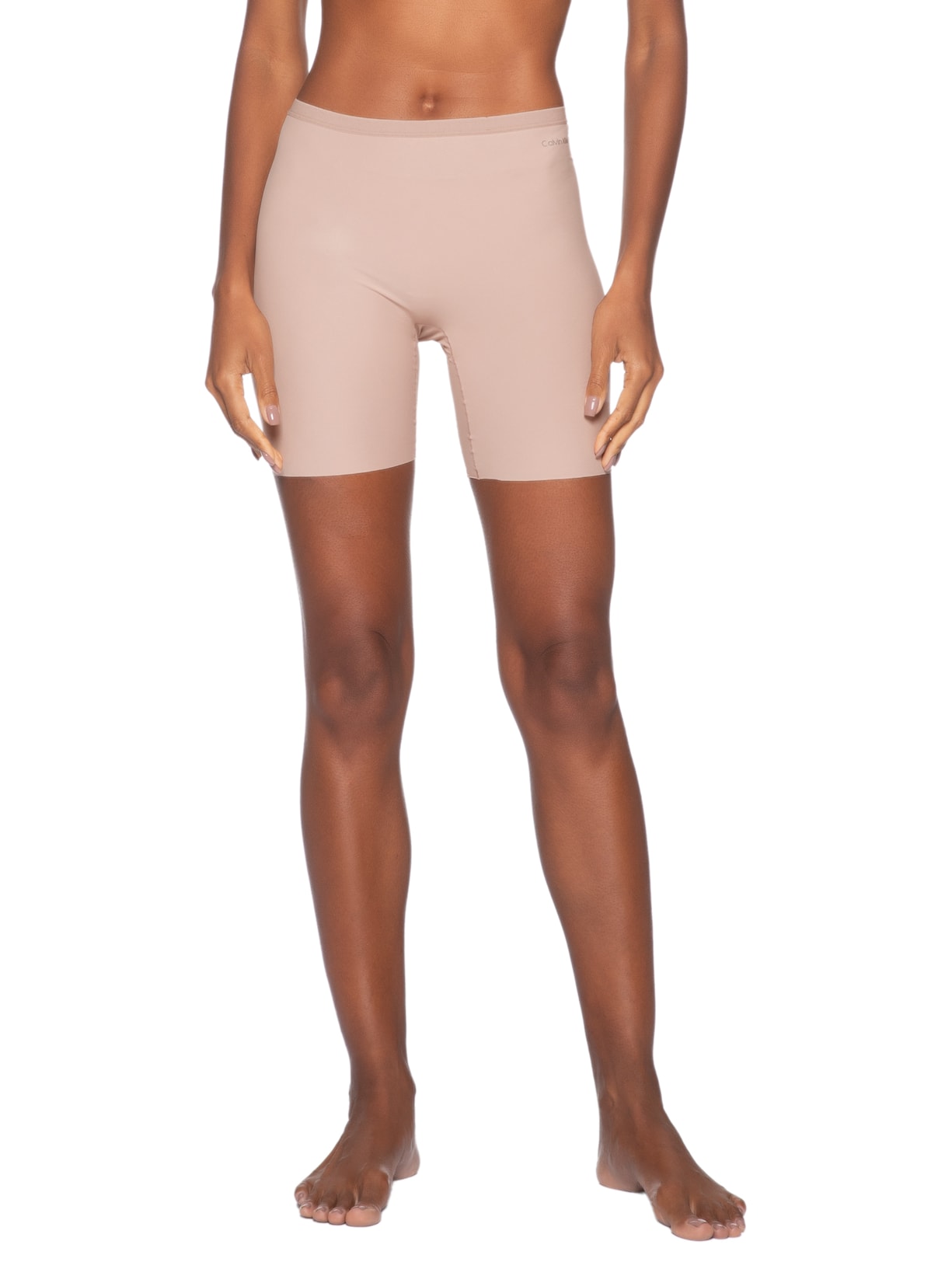 Bermuda Feminina  Leve Compressão Invisible – Bege Calvin Klein Underwear