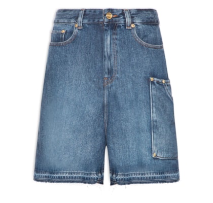 Bermuda Feminina Light Denim Shorts - Azul