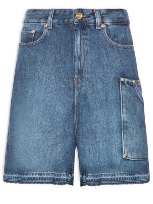 Bermuda Feminina Light Denim Shorts - Azul
