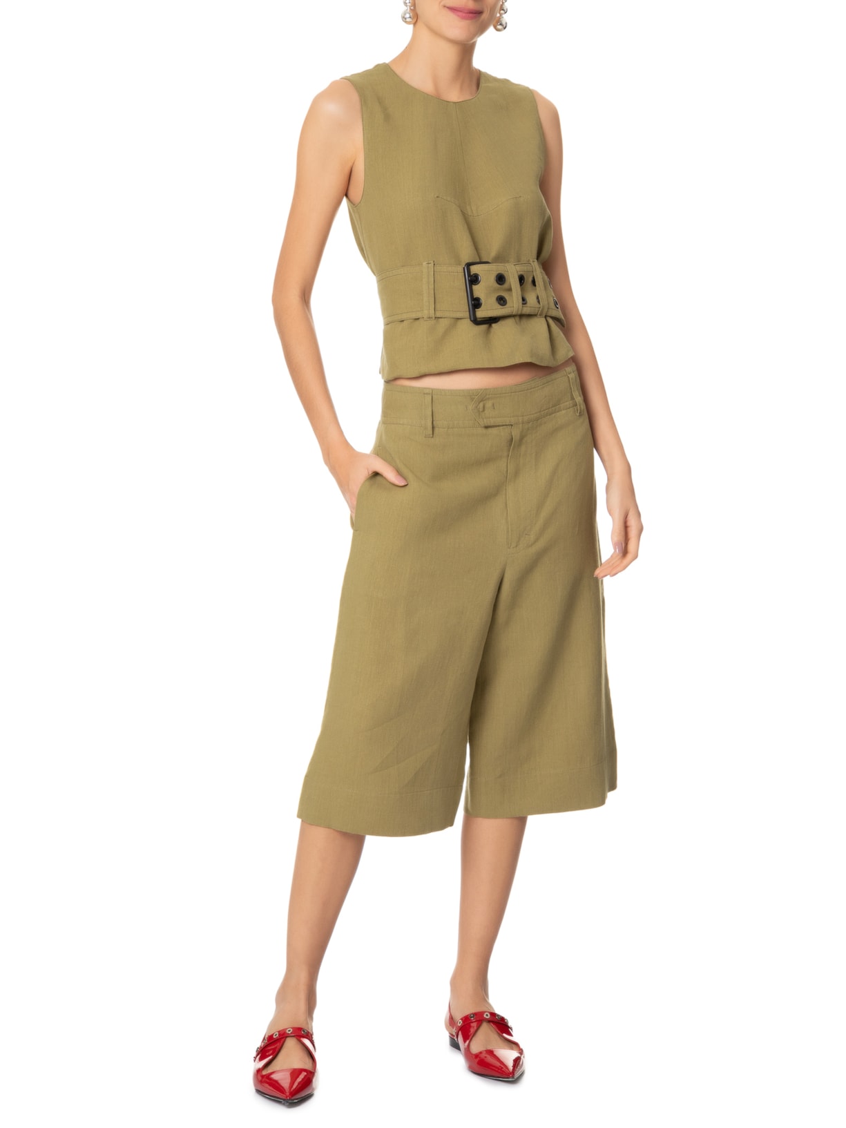 Bermuda Feminina Linhão Lilly Verde Nk