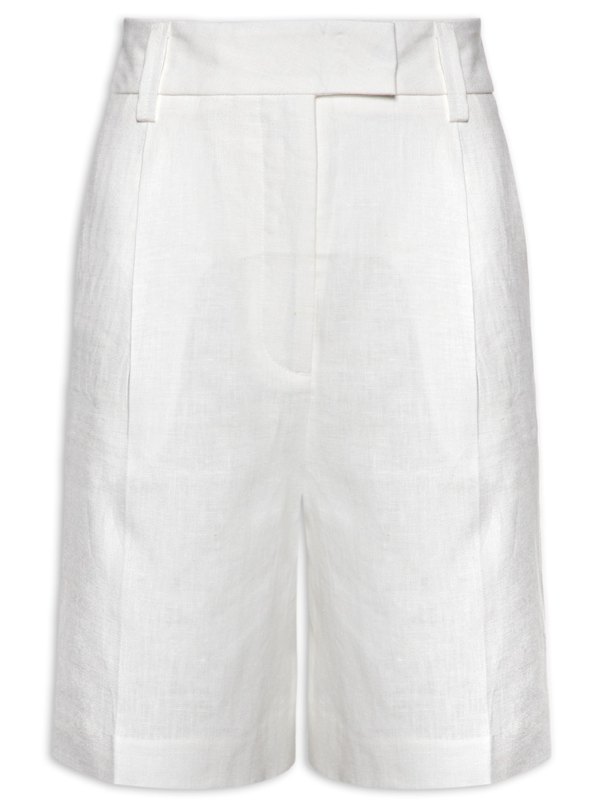 Bermuda Feminina Linho - Off White