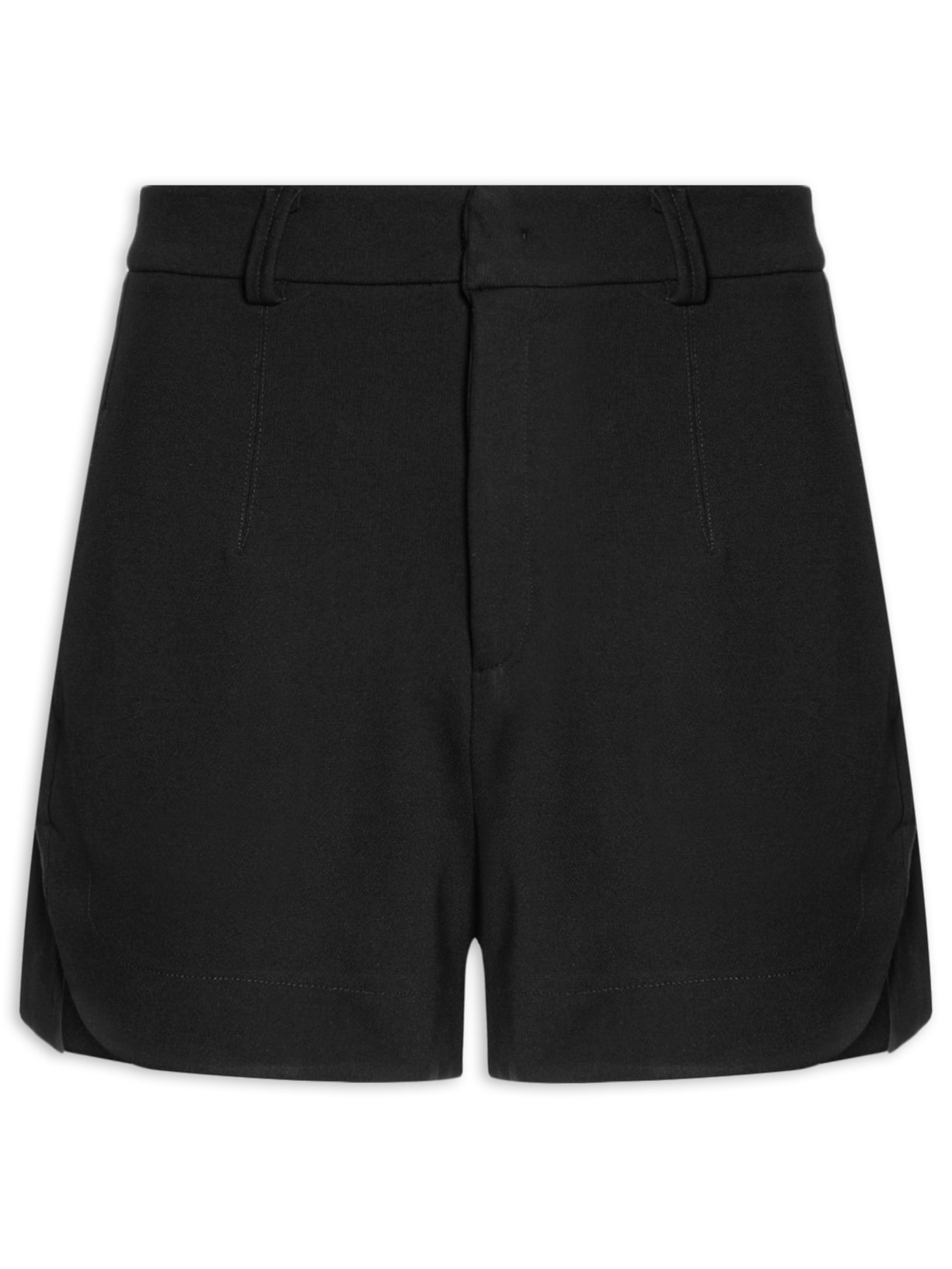 Bermuda Feminina Malha Estruturada Preta Animale