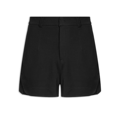 Bermuda Feminina Malha Estruturada - Preta