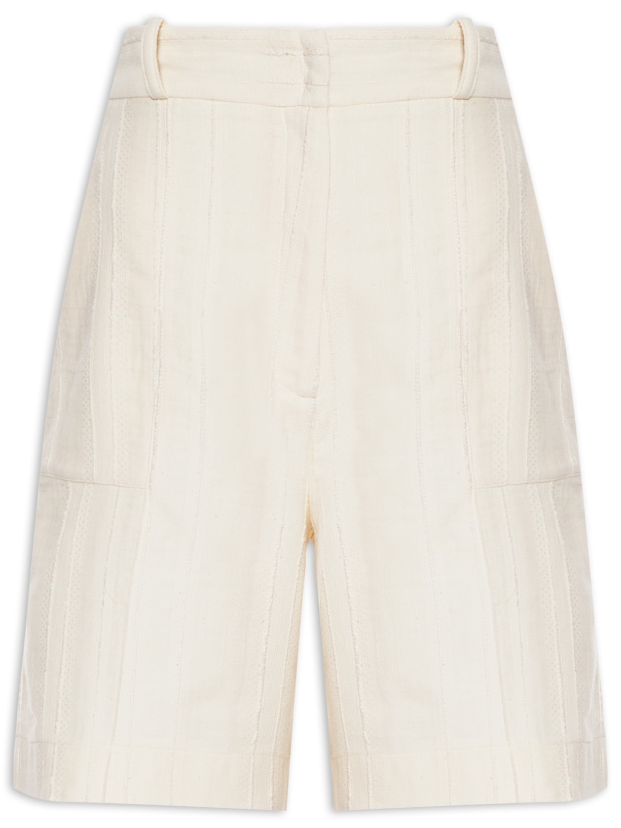 Bermuda Feminina Marion Natural - Branco