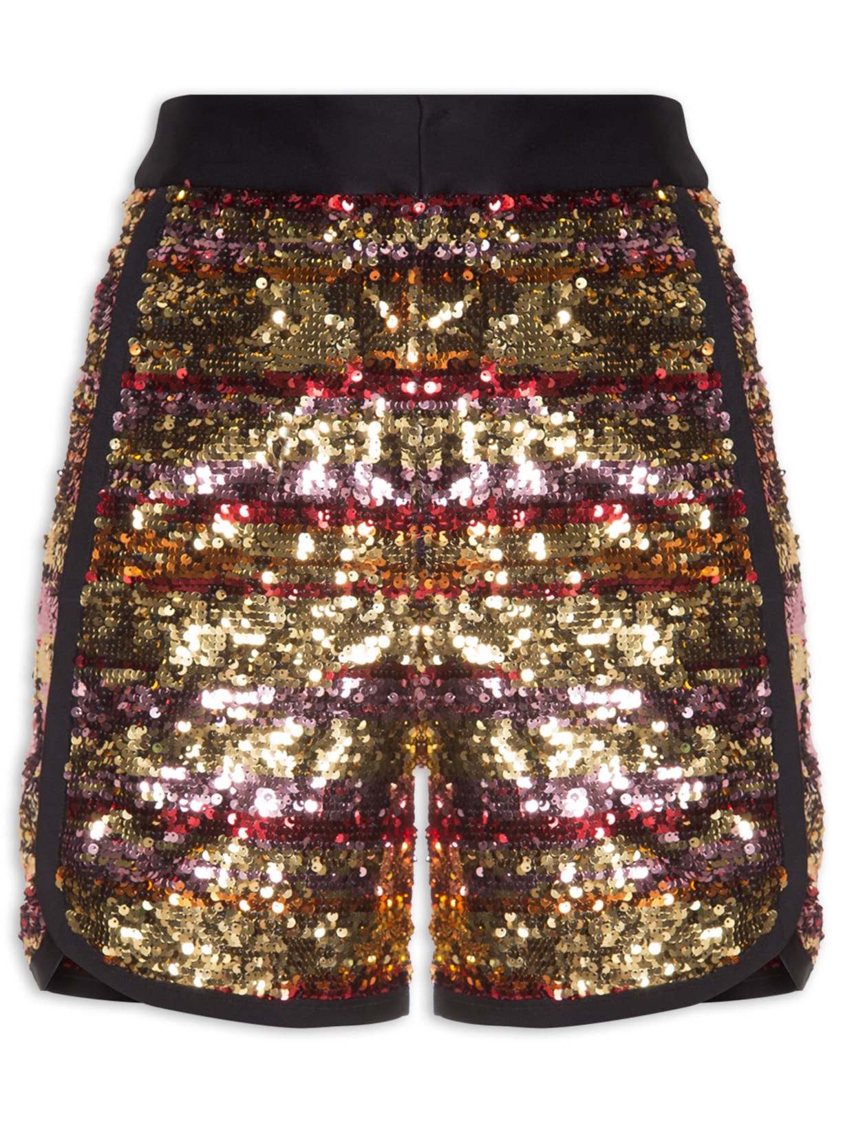 Bermuda Feminina Paetê Sunglitter Gio - Dourado