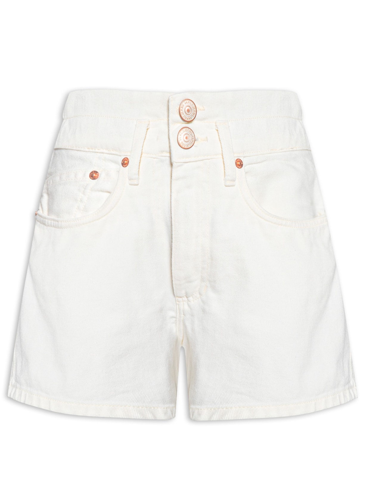 Bermuda Feminina Sarja Box Puidos - Off White