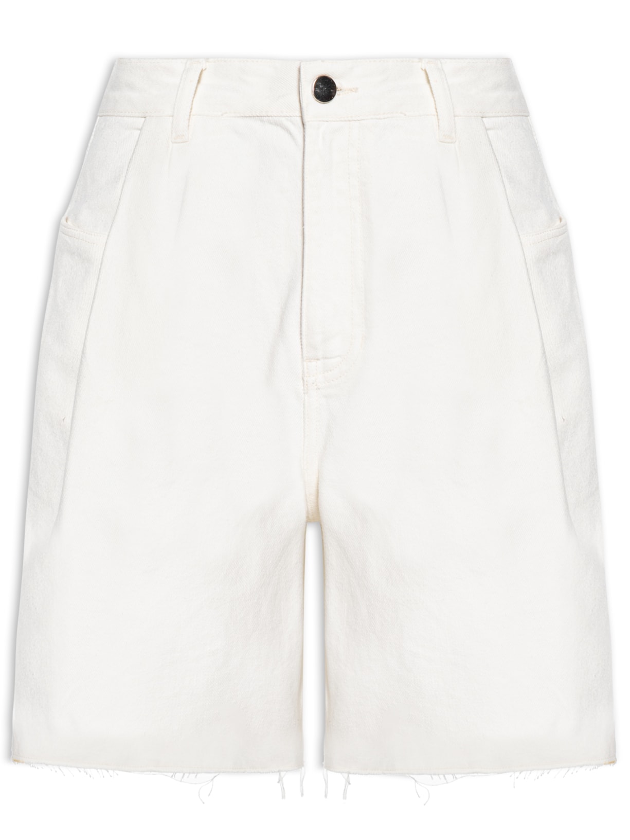 Bermuda Feminina Sarja - Branco