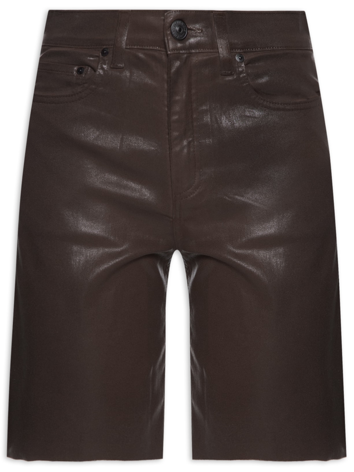 Bermuda Feminina Sarja Flashback Like Leather - Marrom