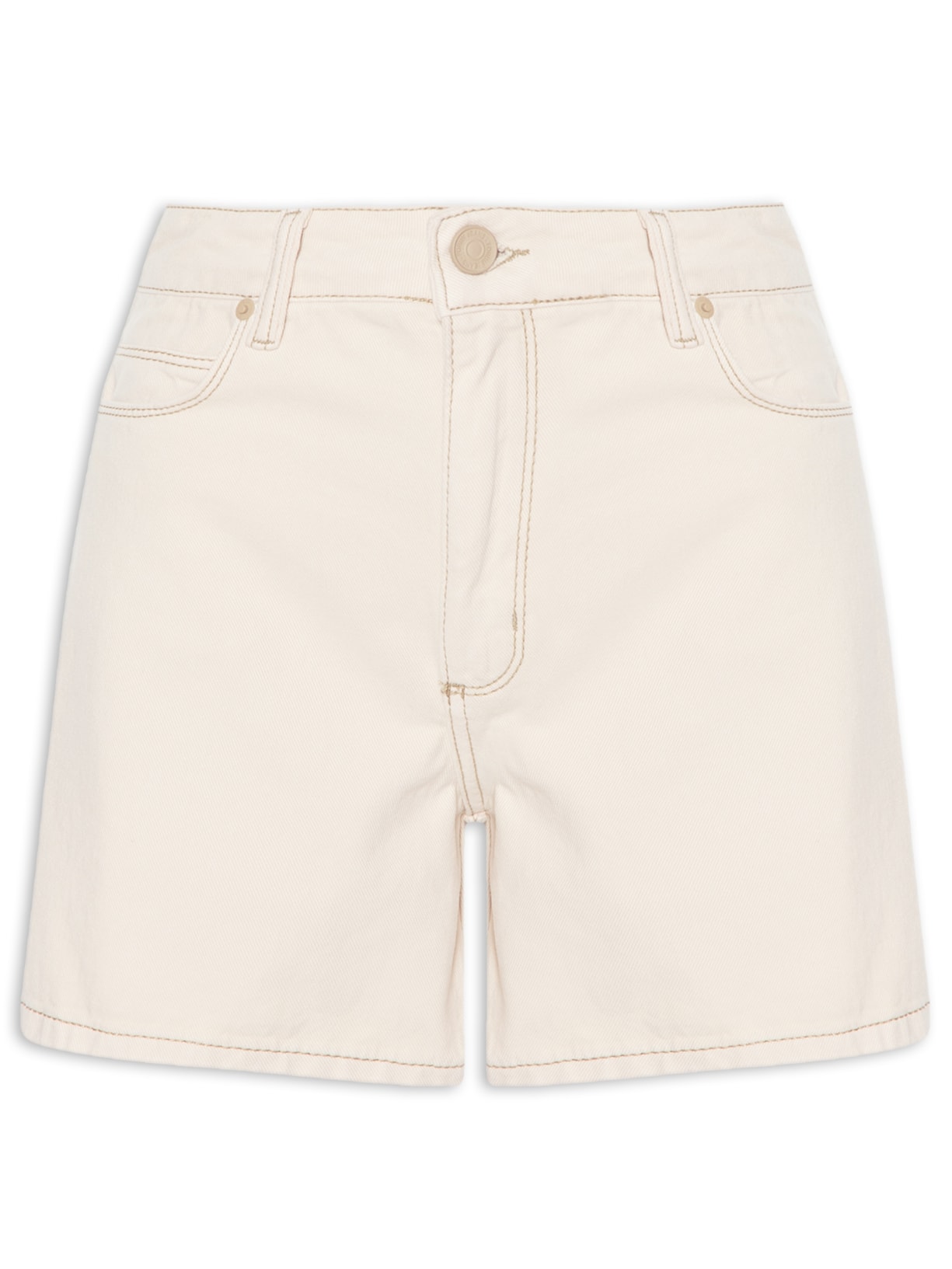 Bermuda Feminina Sarja Júlia - Bege