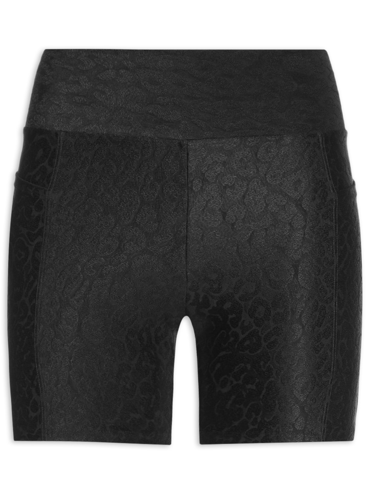 Bermuda Feminina Textura - Preto