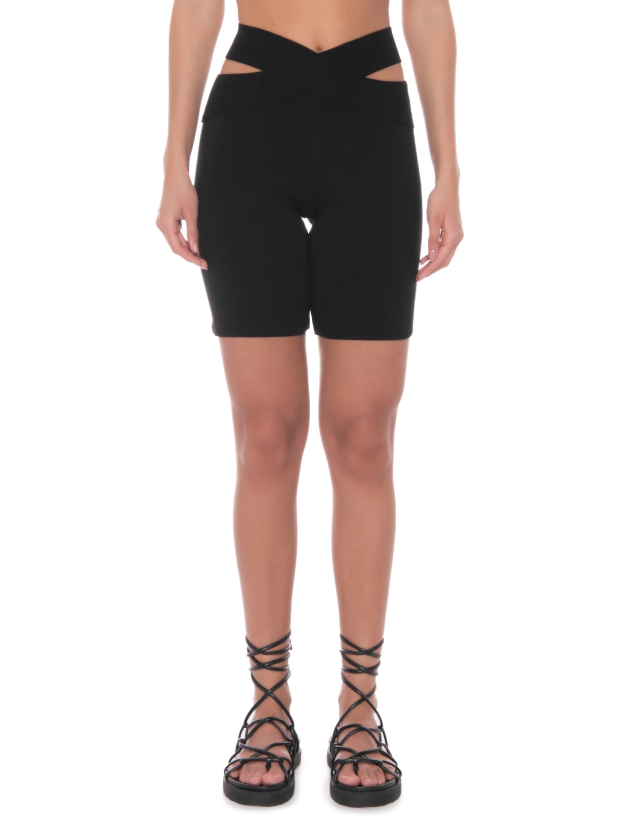 Bermuda Feminina Tricot Essential Black Preto Niini