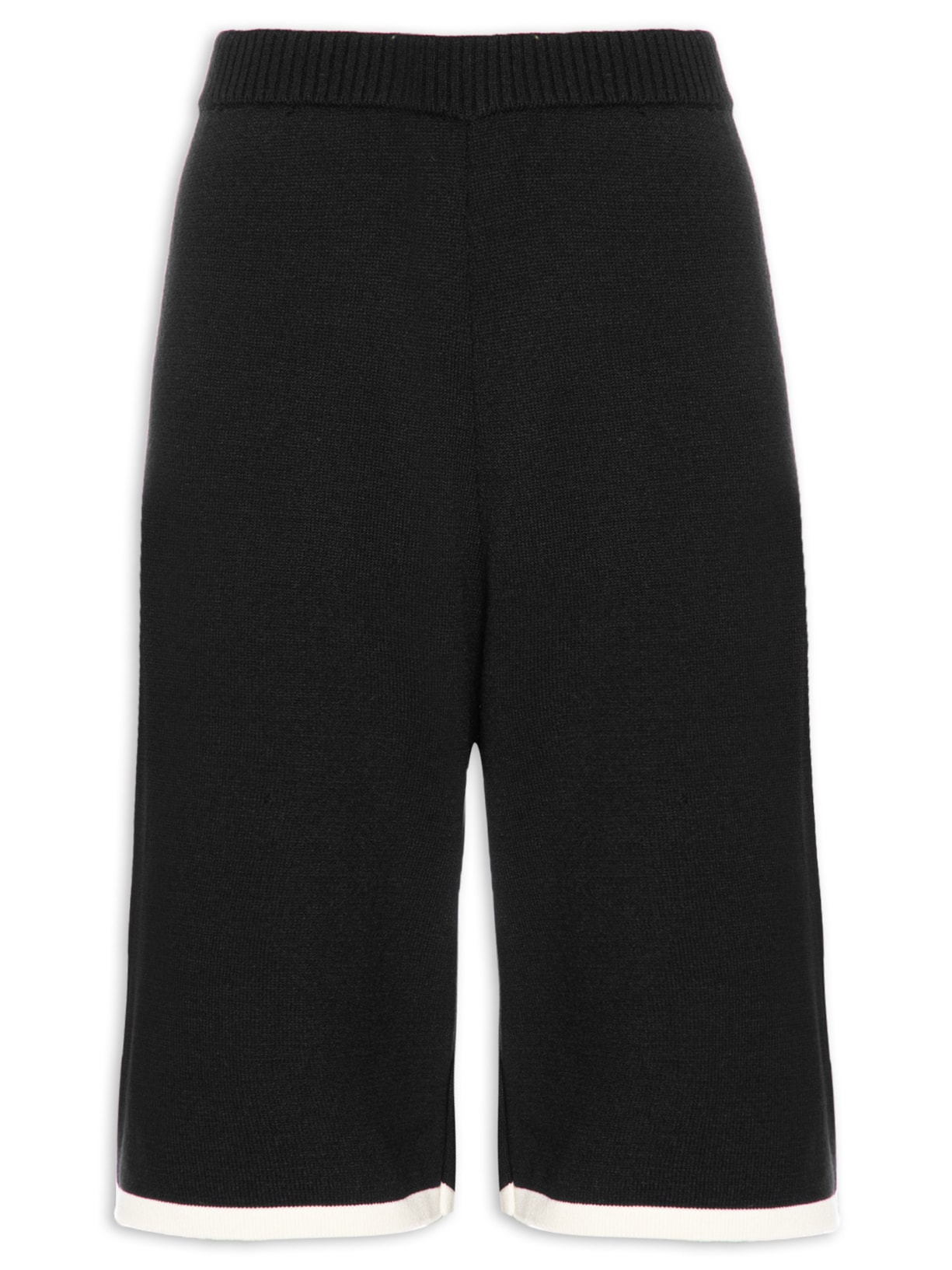 Bermuda Feminina Tricot - Preto