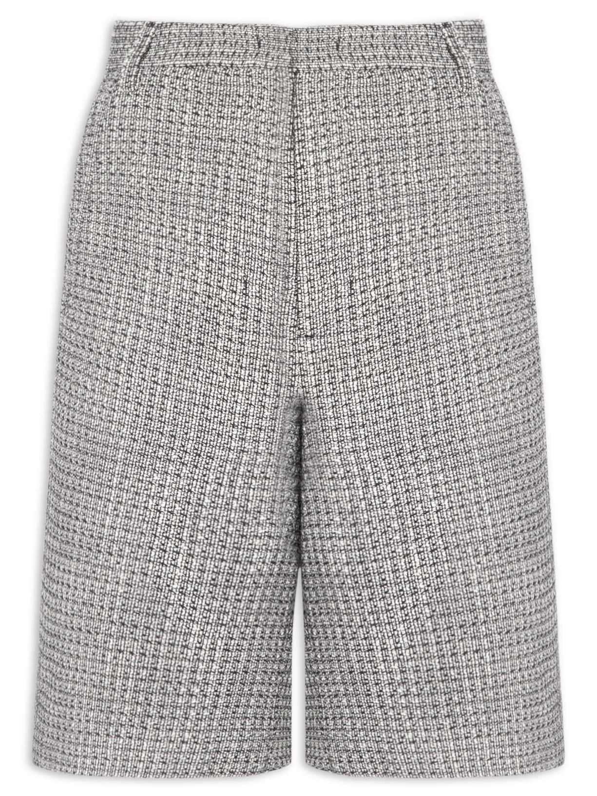 Bermuda Feminina Tweed Preto Animale