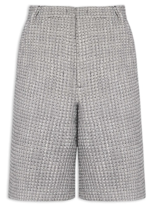 Bermuda Feminina Tweed - Preto