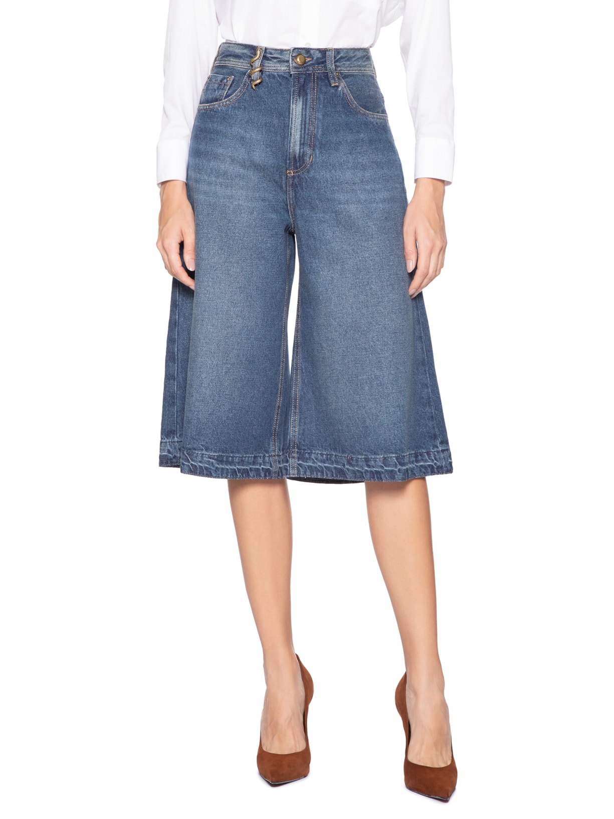 Bermuda Feminina Verônica Classic Azul Bo.bô