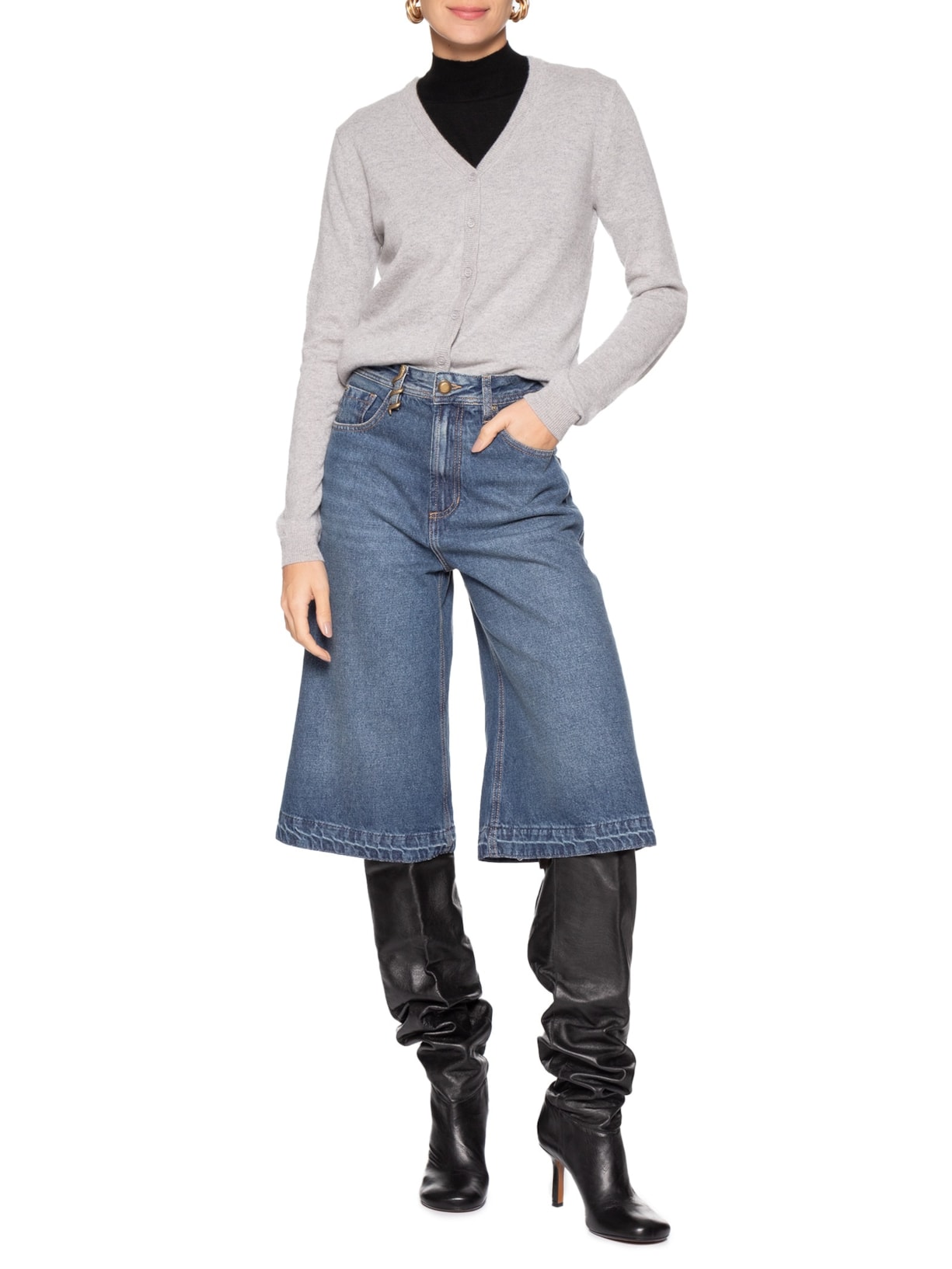 Bermuda Feminina Verônica Classic Azul Bo.bô