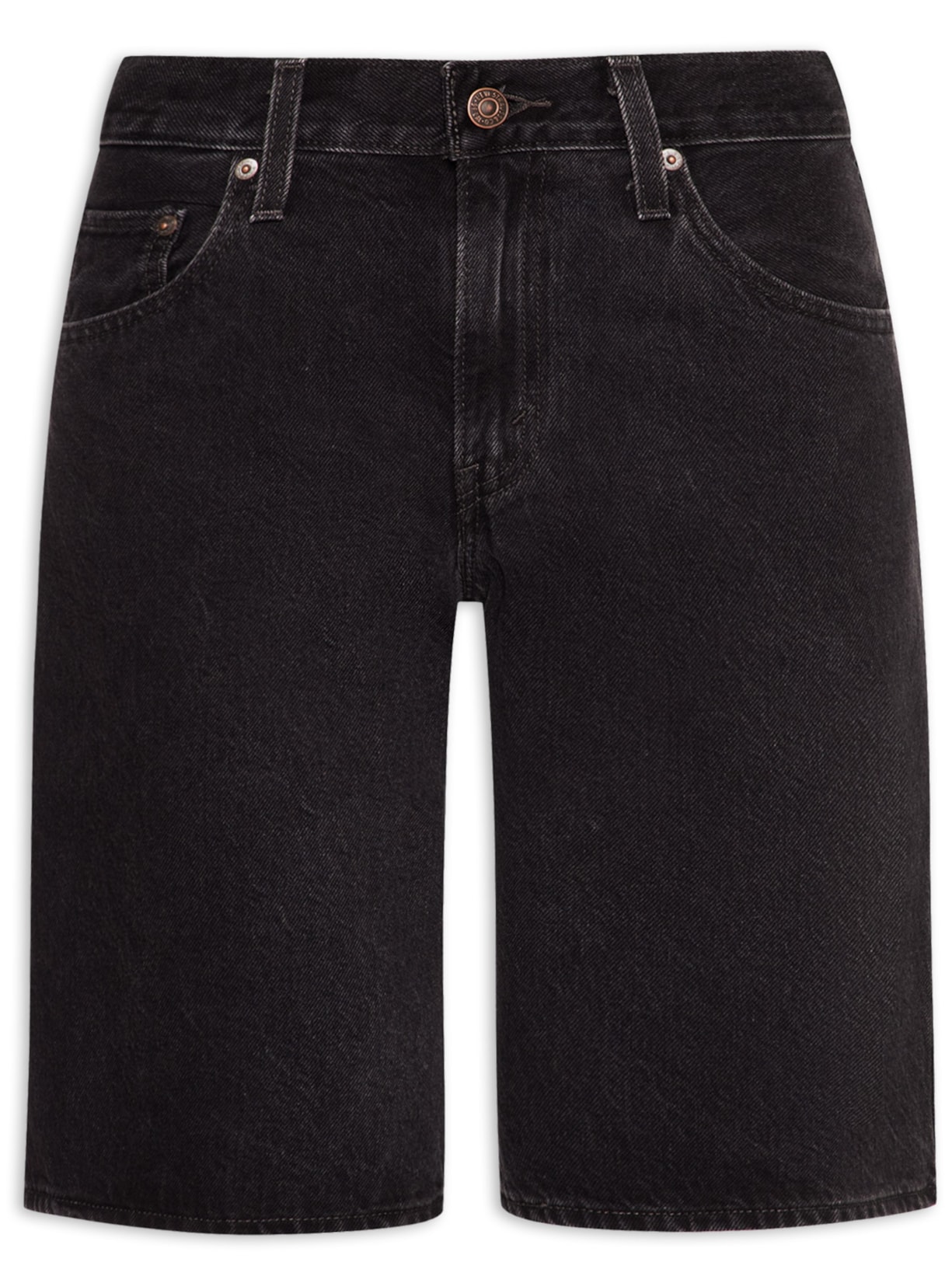 Bermuda Jeans Feminina Baggy Dad Jort Preto Levi's