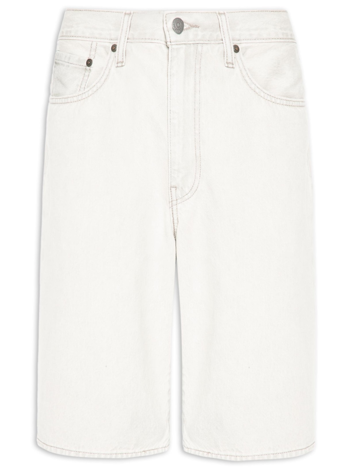 Bermuda Jeans Masculina 478 Baggy Branco Levi's
