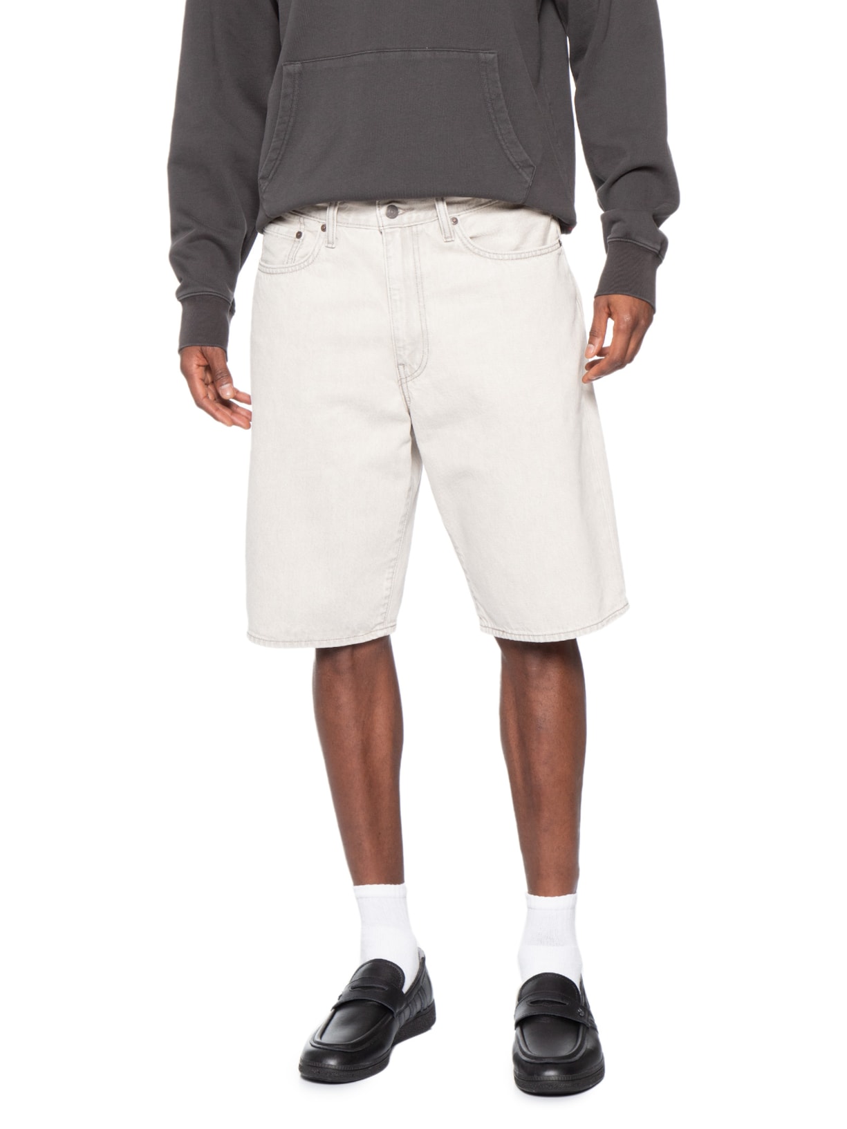 Bermuda Jeans Masculina 478 Baggy Branco Levi's