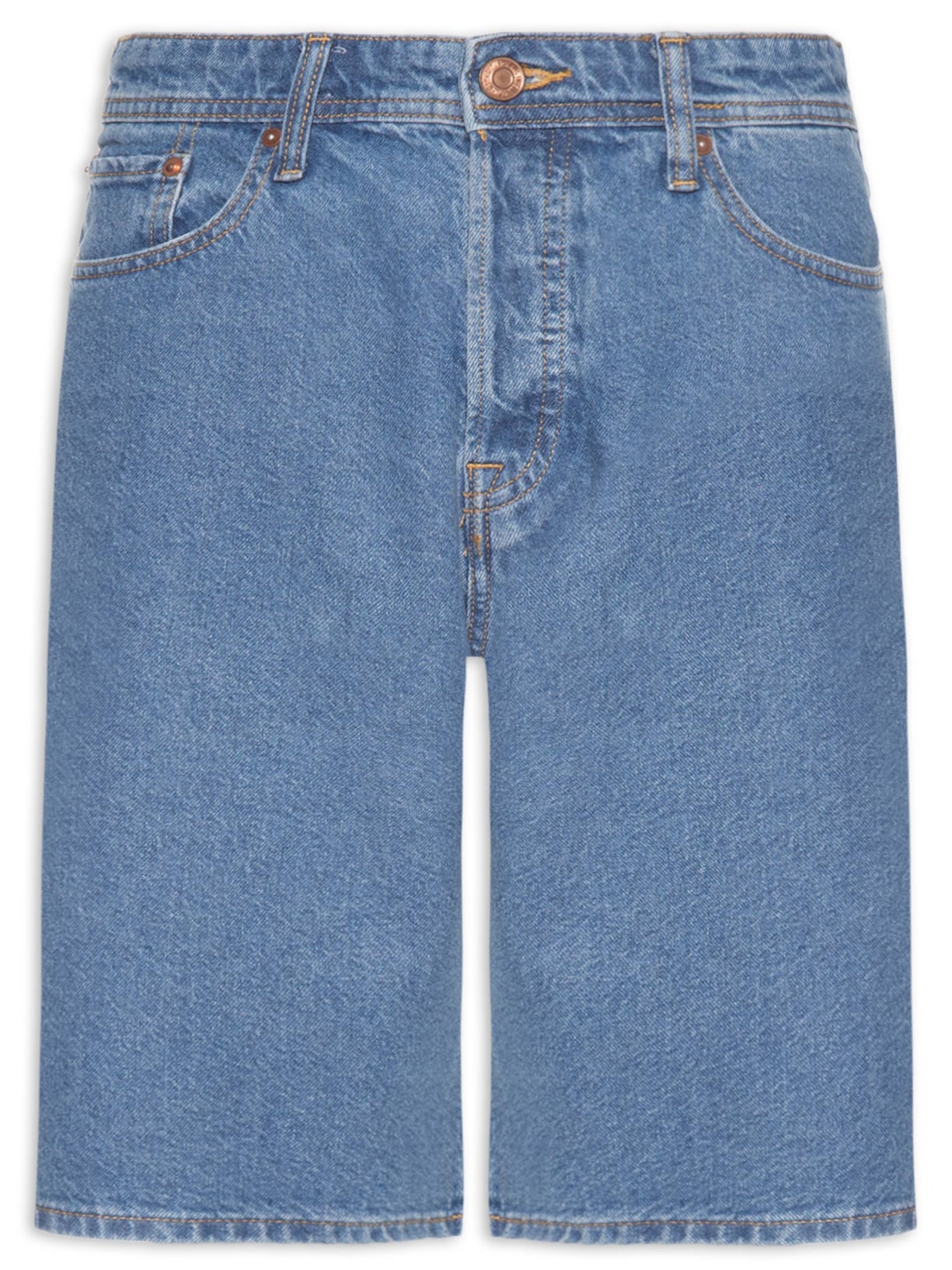 Bermuda Jeans Masculina Alex Original Azul Jack & Jones