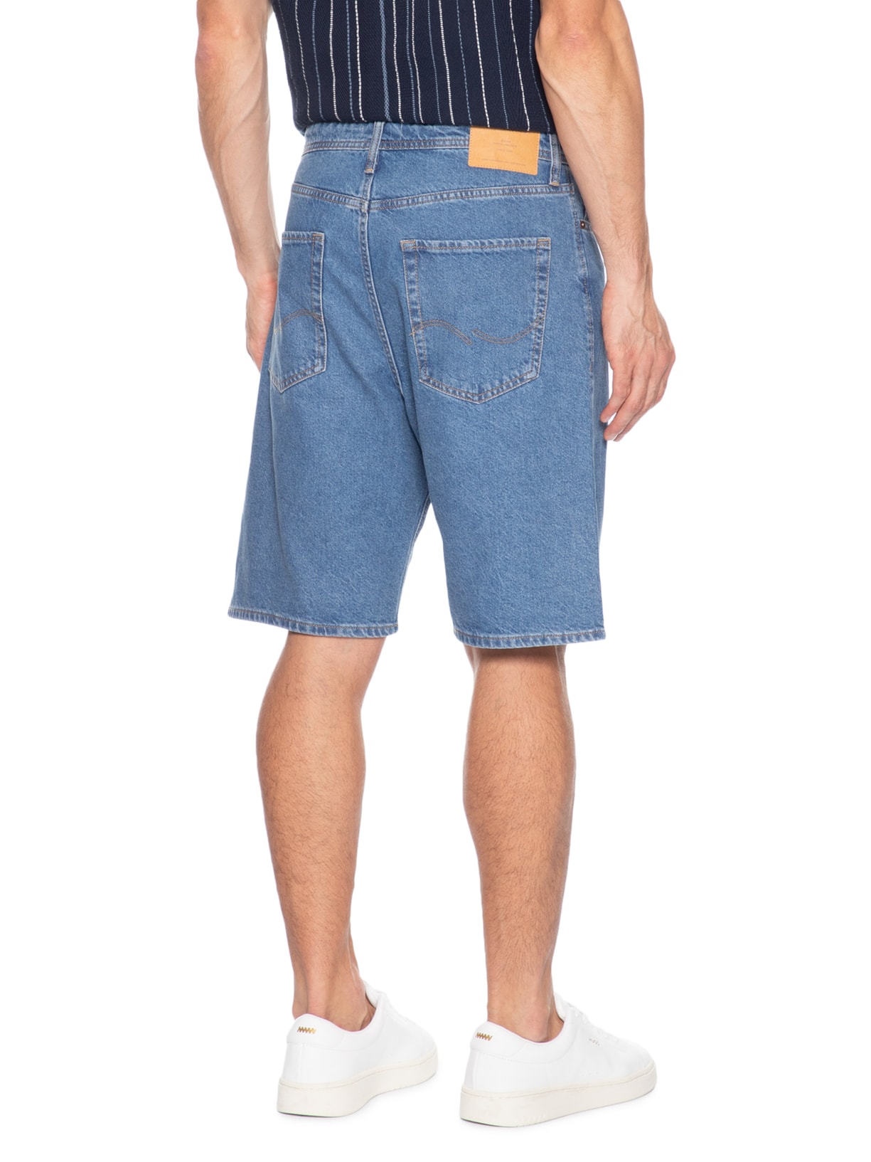 Bermuda Jeans Masculina Alex Original Azul Jack & Jones