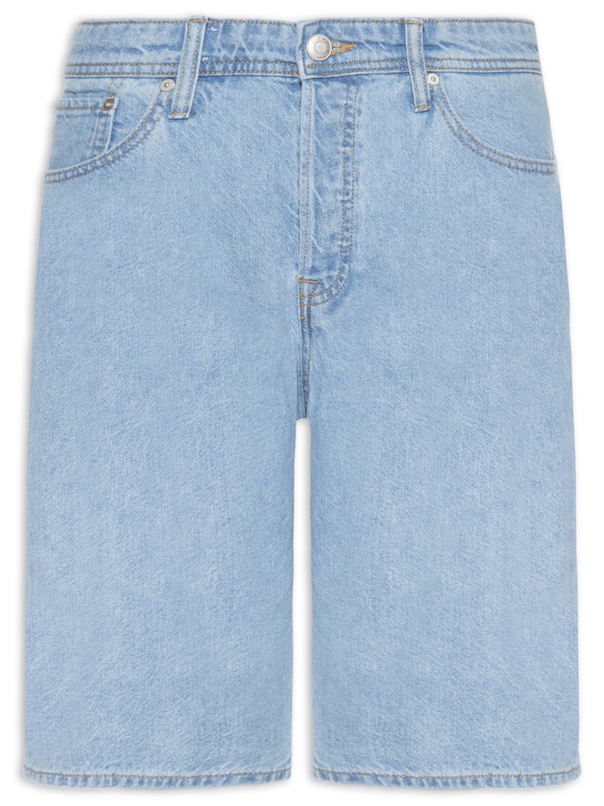 Bermuda Jeans Masculina Alex Original Azul Jack & Jones
