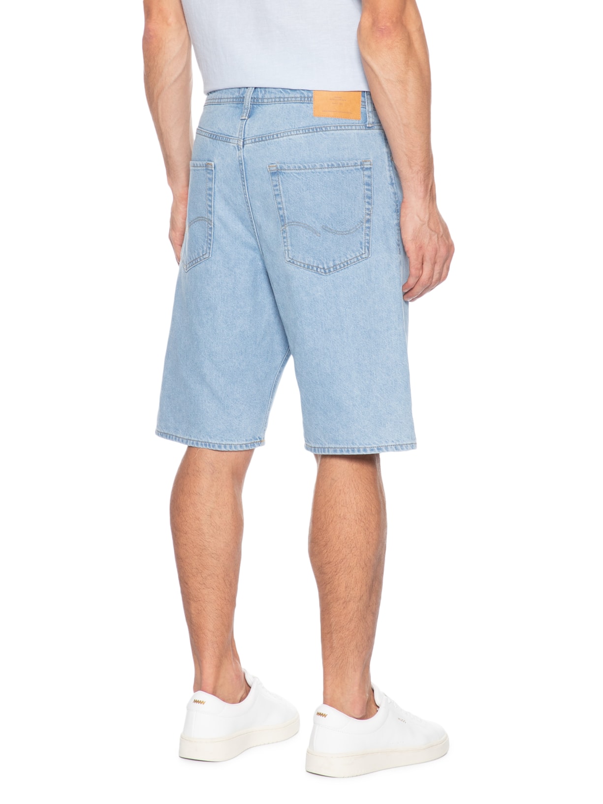 Bermuda Jeans Masculina Alex Original Azul Jack & Jones