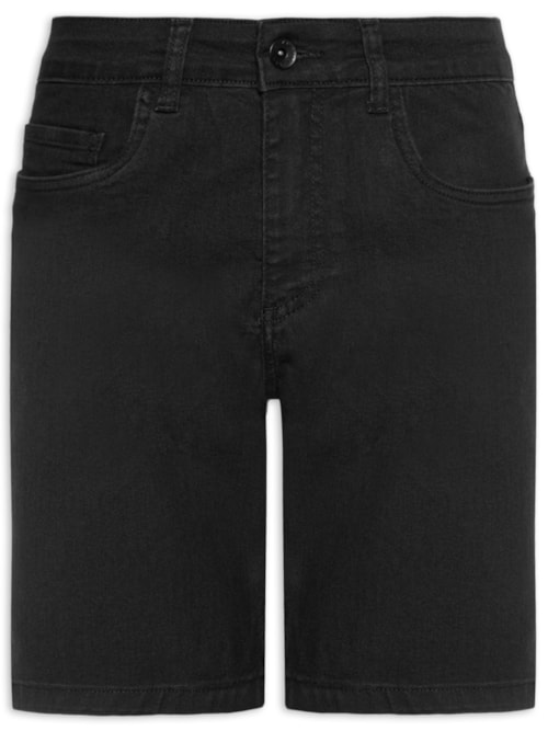 Bermuda Jeans Masculina Am - Preto